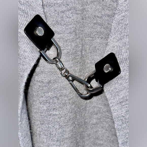 MICHAEL KORS wool blend gray Cardigan size small - Picture 5 of 16